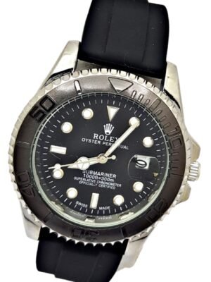 <br> ROLEX SUBMARINER SILICONA Hombre . Color Negro.