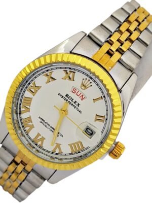 <br> ROLEX PRESIDENCIAL NUMEROS ROMANOS Mujer . Bicolor.