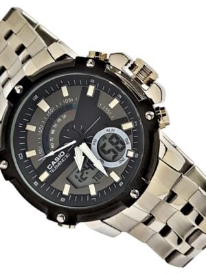 <br> CASIO H5427 Hombre . Color Plateado .