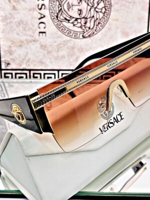 <br> VERSACE LUXURY DETAIL V9675 Color marron -dorado