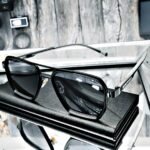 <br> ARMANI SUNGLASS SQUARE Color Negro-plateado