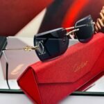 <br> CARTIER SUNGLASS ELEGANCE Color Negro-Dorado
