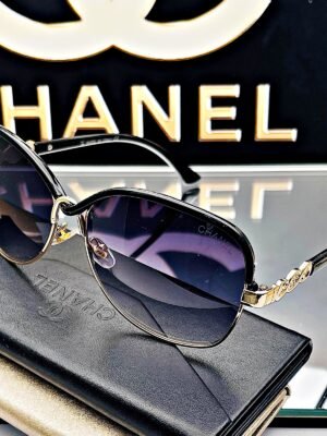 <br> CHANEL SUNGLASS Color Negro-dorado
