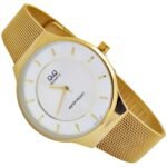 <br>SUMERGIBLE Q&Q MALLA D4552 Mujer. Color Dorado.