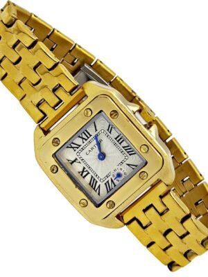 <br> CARTIER NUMEROS ROMANOS Hombre . Color Dorado.