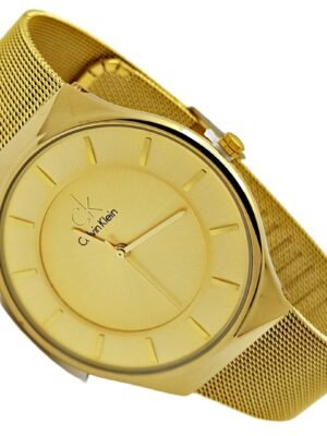 <br> CALVIN KLEIN PLANO T6585 Hombre . Color Dorado.