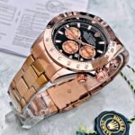 ROLEX DAYTONA ORO ROSA FONDO NEGRO. Hombre.