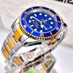 ROLEX SUBMARINER. Hombre. Bicolor Fondo Azul.