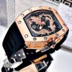RICHARD MILLE DRAGON. Hombre. Negro- Oro Rosa.