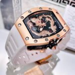 RICHARD MILLE DRAGON. Hombre. Blanco- Oro Rosa.