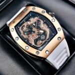 RICHARD MILLE DRAGON. Hombre. Blanco- Oro Rosa.