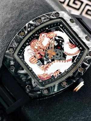 RICHARD MILLE VETAS DRAGON. Hombre. Negro- Blanco.