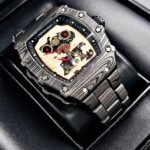 RICHARD MILLE DRAGON. Hombre. Pulso metálico. Negro.