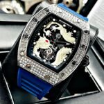 RICHARD MILLE MURANO DRAGON. Hombre. Plateado- Azul.