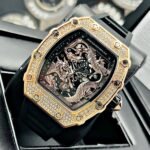 RICHARD MILLE GEMAS DRAGON. Hombre. Negro- Oro Rosa.