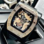 RICHARD MILLE MURANO DRAGON. Hombre. Negro- Oro Rosa.