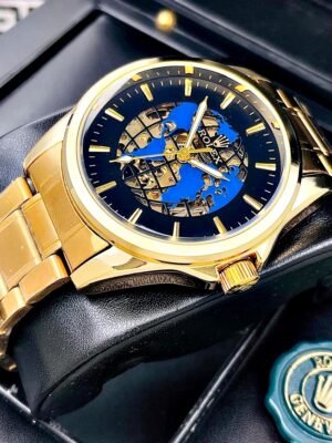 ROLEX AUTOMATICO MAPAMUNDI. Hombre. Dorado.