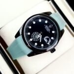 ROLEX CORONA SILICONA. Hombre. Color Azul Aguamarina.