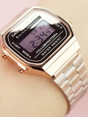 CASIO RETRO METALICO. Mujer. Oro Rosa.