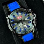 DIESEL PULSO EN SILICONA. Hombre. Azul.