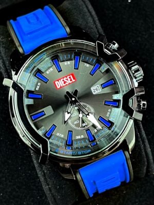DIESEL PULSO EN SILICONA. Hombre. Azul.