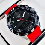 TISSOT DOBLE HORA. Hombre. Rojo.