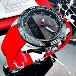 TISSOT DOBLE HORA. Hombre. Rojo.