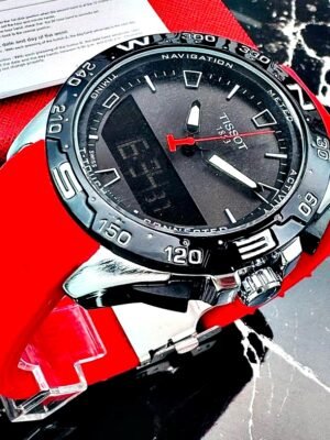 TISSOT DOBLE HORA. Hombre. Rojo.