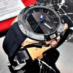 TISSOT DOBLE HORA. Hombre. Negro.