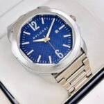 BVLGARI OCTO. Hombre. Plateado Azul.