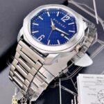 BVLGARI OCTO. Hombre. Plateado Azul.