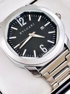 BVLGARI OCTO. Hombre. Plateado Negro.
