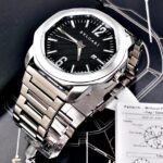 BVLGARI OCTO. Hombre. Plateado Negro.