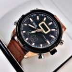 DIESEL DOBLE HORA CUERO. Hombre. Café.