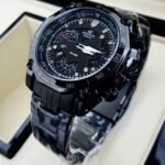 CASIO EDIFICE 550. Hombre. Plateado Negro.