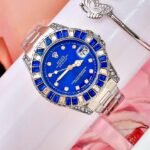 ROLEX SUBMARINER GEMAS. Mujer. Plateado Azul.