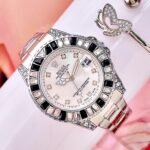 ROLEX SUBMARINER GEMAS. Mujer. Plateado Negro.