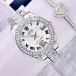 ROLEX MURANO NUMEROS ROMANOS. Mujer. Plateado.