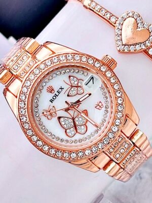 ROLEX BUTTERFLY. Mujer. Oro Rosa.