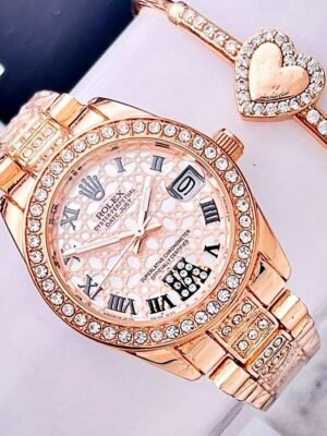 ROLEX MURANO NUMEROS ROMANOS. Mujer. Oro Rosa.