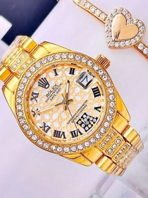 ROLEX MURANO NUMEROS ROMANOS. Mujer. Dorado.