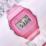 CASIO RETRO SILICONA. Mujer. Rosado.