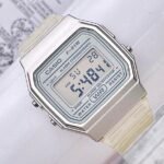 CASIO RETRO SILICONA. Mujer. Blanco.