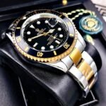 ROLEX SUBMARINER. Hombre. Bicolor Fondo Negro.