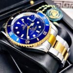 ROLEX SUBMARINER. Hombre. Bicolor Fondo Azul.