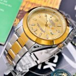 ROLEX STETIC. Hombre. Bicolor Fondo Dorado.